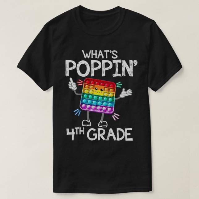 Camiseta Niños lo que es Poppin cuarto grado de moda Sensor (Diseño del anverso)