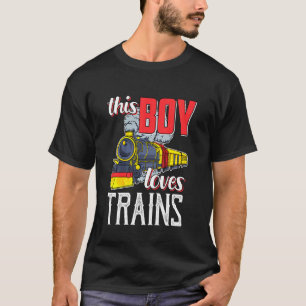 Camiseta Niños Locomotor Ferrocarril De Motor De Vapor - Es