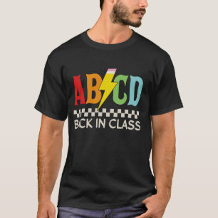 Camiseta Niños maestros Chicas rompen con el ABCD en la esc