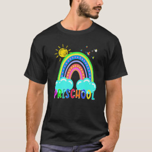 Camiseta Niños maestros de preescolar Chicas arcoiris prepa