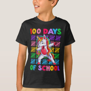 Camiseta Niños Maestros Diarios Costumen A Unicornio 100 Dí