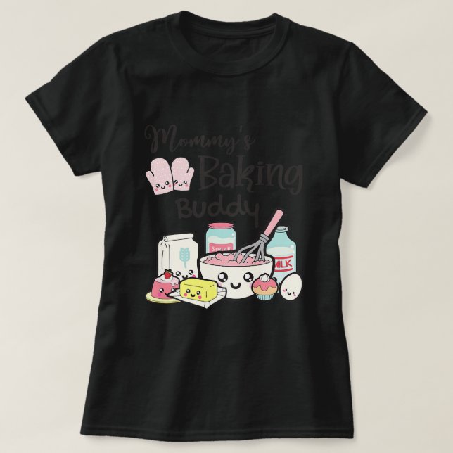 Camiseta Niños Mamis Baking Buddy Baking Lover Baker Baby G (Diseño del anverso)