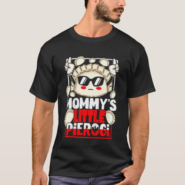 Camiseta Niños Mamis Pequeño Pierogi Con Gafas De Sol Polac (Anverso)