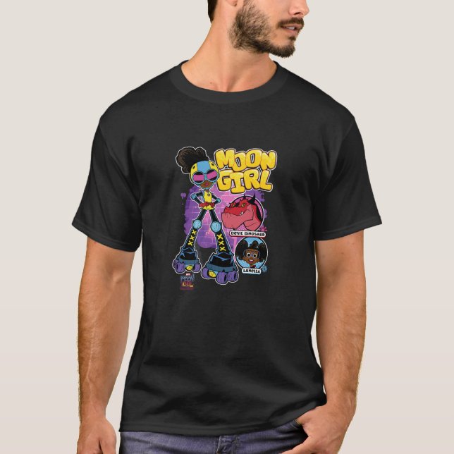 Camiseta Niños Marvel Moon Girl And Devil Dinosaur Patines (Anverso)