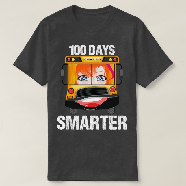 Camiseta Niños más inteligentes 100 días1 (Diseño del anverso)