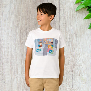Camiseta Niños masticando clases de divertidos y aprendiend