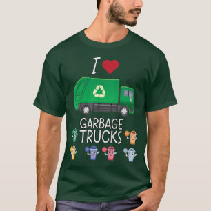 Camiseta Niños Me Encantan Los Camiones De Basura Camión Re