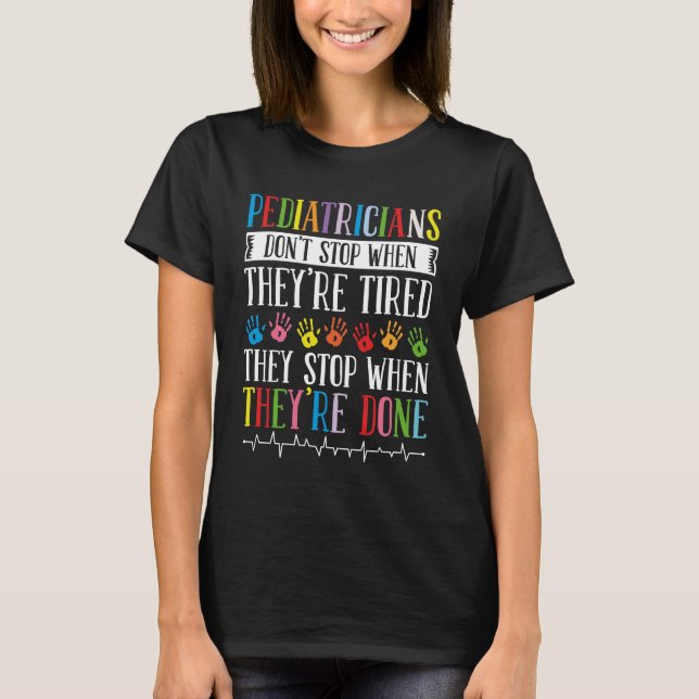 Camiseta Niños Médicas pediatras Cuando terminamos el trata (Anverso)
