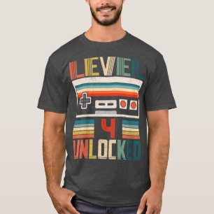 Camiseta Niños Mejor De 2018 Desbloqueados Nivel 4 Regalo D