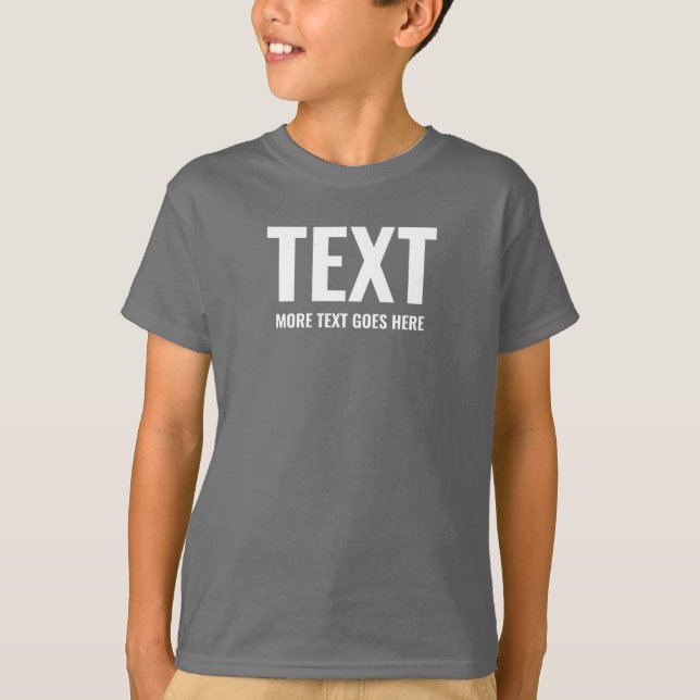 Camiseta Niños mejor plantilla moderna de humos grises Guay (Anverso)
