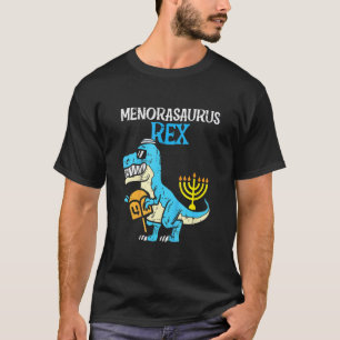 Camiseta Niños Menorasaurus Rex Jew Dino Trex Niños pequeño