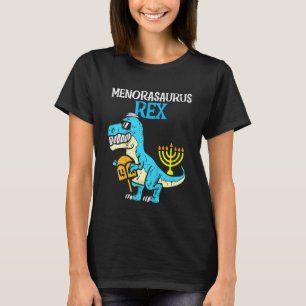 Camiseta Niños Menorasaurus Rex Jew Dino Trex Niños pequeño