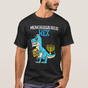 Camiseta Niños Menorasaurus Rex Jew Dino Trex Niños pequeño