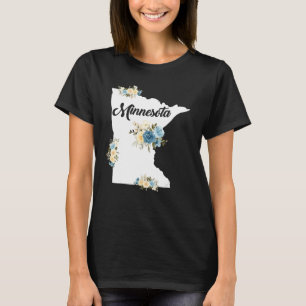 Camiseta Niños Menores Minnesota Mapa del Estado de Origen 