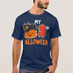Camiseta Niños Mi 3ª tarta de disfraces de Halloween perezo