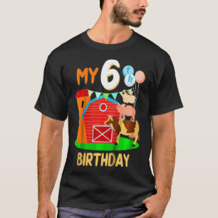 Camiseta Niños Mi granja de granjeros de 6 años es divert