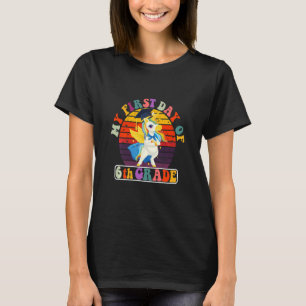 Camiseta Niños Mi Primer Día De Unicornio De Sexto Grado De