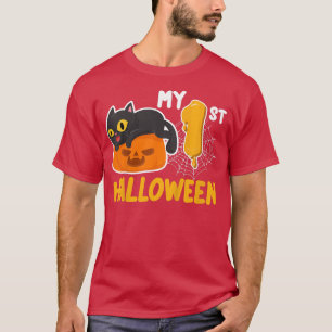 Camiseta Niños Mi primera película de halloween perezosa de