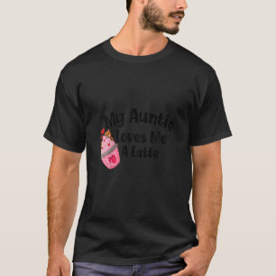 Camiseta Niños, mi tía me quiere un arte de tía de café con