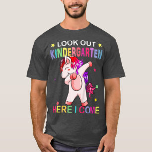 Camiseta Niños Miran El Jardín De Niños Aquí Vengo Unicorni