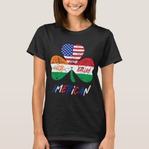 Camiseta Niños mitad irlandeses mitad italiana Bandera amer