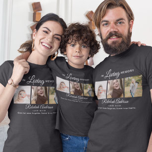 Camiseta Niños Moderno 3 Collages de fotos Funeral T-Shirt