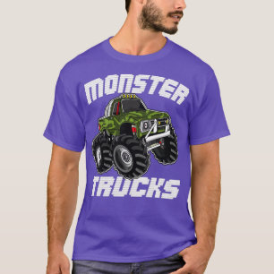Camiseta Niños Monster Truck SUV Gran Tamaño Coche Motocros