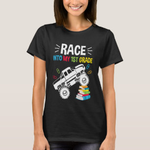 Camiseta Niños Monstruo Camión Primer Grado Cita Primaria