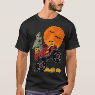 Camiseta Niños Monstruo Halloween Camión Crash Calabaza Din