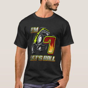 Camiseta Niños Monstruos Camiones 7 Aniversario 1000
