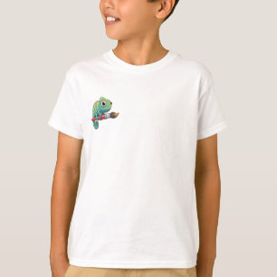 Camiseta Niños montando un camaleón con pincel