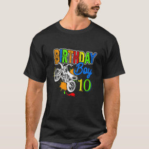 Camiseta Niños Motocicleta Bicicleta 10 Niños Diez Juguetes