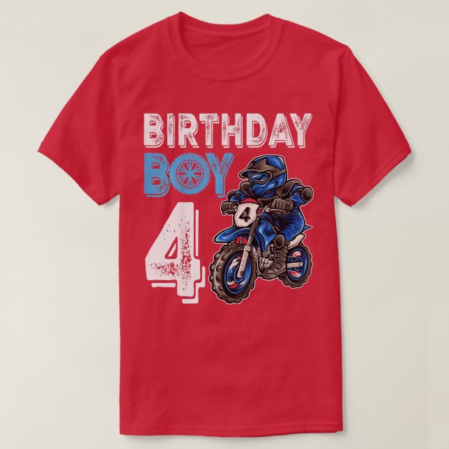 Camiseta Niños Motocross MX 4Regalo Bicicleta Sucia de 4 añ (Diseño del anverso)