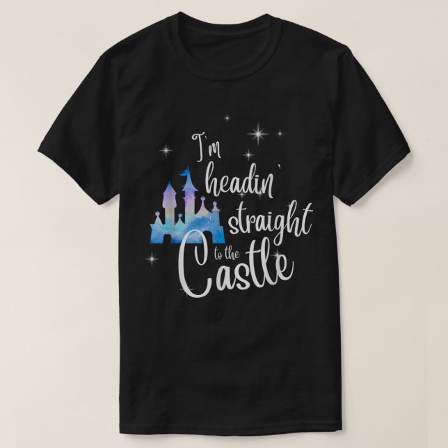 Camiseta Niños mujeres Cute Watercolor Castle Magic Cindere (Diseño del anverso)