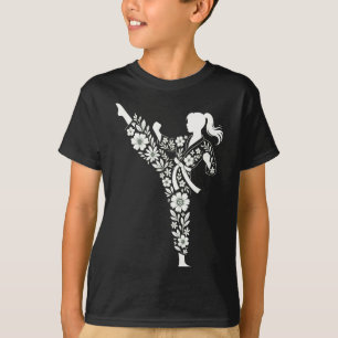 Camiseta Niños Mujeres Taekwondo Floral Artes Marciales Kar