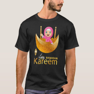 Camiseta Niños musulmanes hiyabíes Chicas ayunando Ramadan
