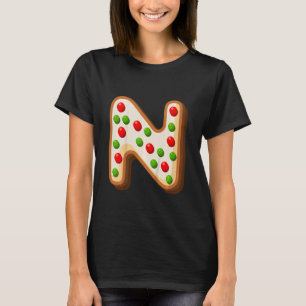 Camiseta Niños N Galletas De Navidad Más Lindas En Mayúscul