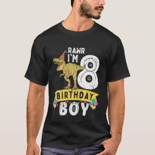 Camiseta Niños Nacimiento Niño 8 Familia Rex Matanza Dinosa
