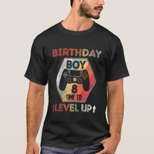 Camiseta Niños Nacimiento Niño 8 Vez De Nivel 8 Cumpleaños