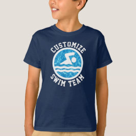 Camiseta Niños Natación y Buceo Personalizado Natación Nomb
