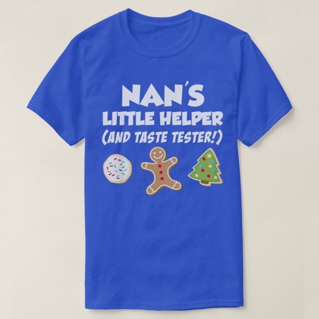 Camiseta Niños Navidades ayudantes de Nan cocinan al horno (Diseño del anverso)