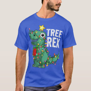 Camiseta Niños Navidades del árbol de los dinosaurios Rex P