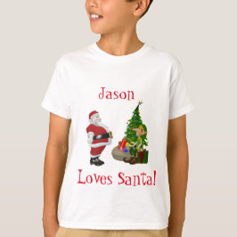 Camiseta Niños Navidades divertidos añaden un nombre