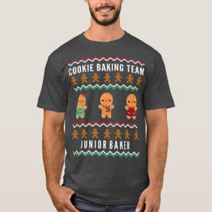 Camiseta Niños Navidades Equipo de Cocina de Hornear Junior