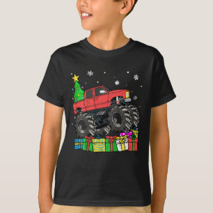 Camiseta Niños Navidades Monstruo Camión Niños Chris