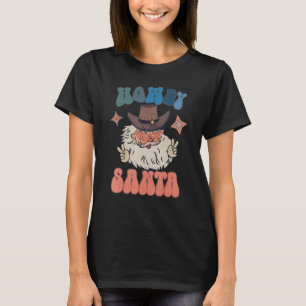 Camiseta Niños Navidades Retro Santa Holiday Howdy Santa Xm