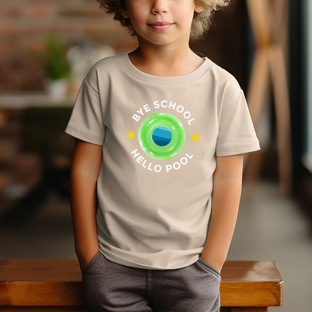 Camiseta Niños Neon Lime Green Pool Divertido Tiempo de ver (Subido por el creador)