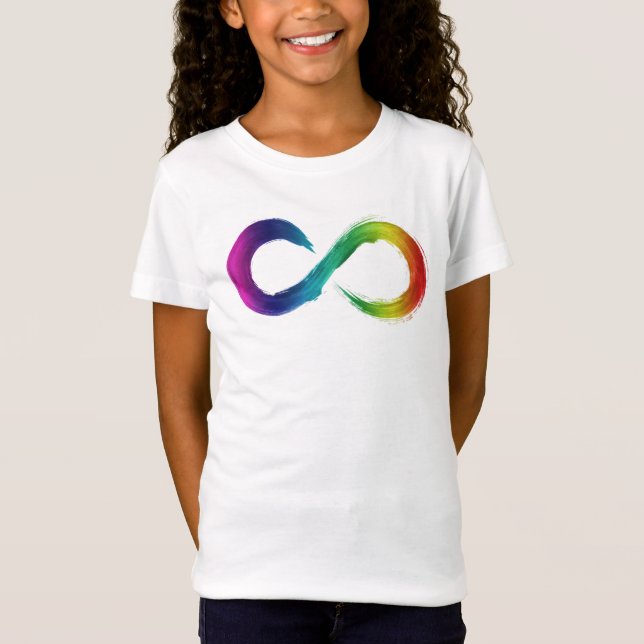 Camiseta Niños Neurodiversidad Camisas Arcoiris (Anverso)