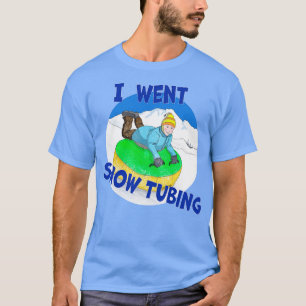 Camiseta Niños Nieve Tubando Me Vieron Tubando De Nieve