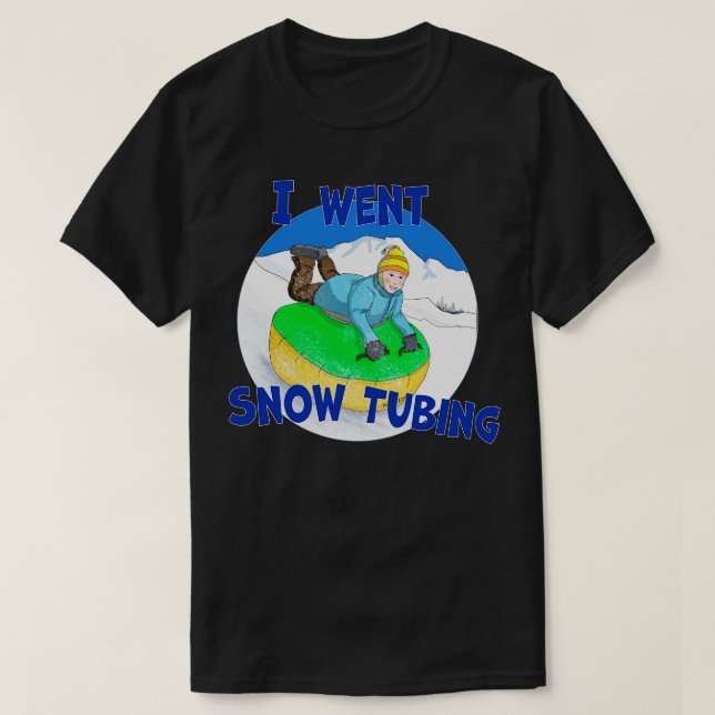 Camiseta Niños Nieve Tubando Que Fui A La Nieve Tubando 1 (Diseño del anverso)